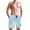 Blue White Abstract Geometric Lines, variant on Dailycode Men's Quick Dry Swim Trunks Beach Shorts Casual Summer Board Shorts with Pockets, Blue White Abstract Geometric Lines