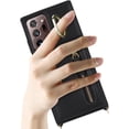 thumbnail image 2 of Samsung Galaxy Note 20 Ultra 5G Phone Case for Women with Card Holder,Note 20 Ultra Case Wallet Crossbody Lanyard with Strap,Credit Card Slots Kickstand Case with Ring Holder,6.9 Inch,Black, 2 of 14