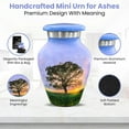 thumbnail image 5 of Toseng Memorials – Urn for Human Ashes Adult, Burial, Decorative, and Funeral Cremation Urn for Women and Men – Tree of Life, 1 Small Keepsake, 5 of 7