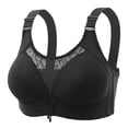 thumbnail image 2 of Abcnature Daily Comfort Bras for Women Back Buckle Embroidery Thin Style Ventilate Plus Size Bras without Steel Rim, 2 of 5