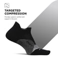 thumbnail image 2 of Feetures Elite Light Cushion No Show Tab Ankle Socks - Sport Sock with Targeted Compression - New Black, XL (1 Pair), 2 of 8