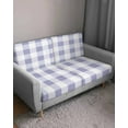 thumbnail image 3 of Purple Plaid Sofa Couch Cushion Covers Washable, Removable Stretchable Sectional Couch Covers, Spring Summer Farmhouse Buffalo Checkered Slipcovers for L & T Shape Sofa Protector S Size 3 pcs, 3 of 7