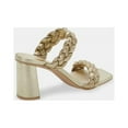 thumbnail image 2 of Dolce Vita Paily Braided Chunky Heel Sandals Light Gold Metallic Stella Suede (Light Gold Metallic Stella Suede, 8), 2 of 5