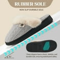 thumbnail image 5 of Ecetana Warm Knit House Slippers for Women Comfy Lined Slippers with Memory Foam, 5 of 6