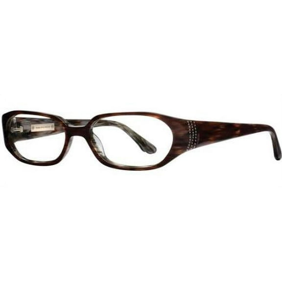 DANA BUCHMAN Eyeglasses OPAL Burgundy Horn 53MM