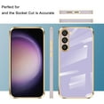 thumbnail image 4 of Compatible with Samsung Galaxy S23 5G Case Flexible Soft TPU Silicone Shockproof Protective Waterproof Phone Cases Purple, 4 of 14