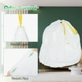 thumbnail image 5 of MYSPRI 13 Gallon Trash Bags Tall Kitchen Drawstring Garbage Bags 80 Count Scented Lemon, White, 5 of 7
