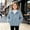 Light Blue, variant on Eltusu Girls Fuzzy Fleece Jackets, Casual Windproof Long Sleeve Warm Winter Outerwear with Zipper Light Blue Size 10-12 T