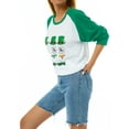 thumbnail image 6 of Biekopu Women's Tops, Round Neck Long Sleeve Clover Printed Loose Pullover T-shirt for Young Ladies, 6 of 9