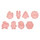 thumbnail image 2 of 8pcs Christmas Theme Molds Lovely Cookie Moldes de dulces Moldes de bricolaje encantadores (rosa), 2 of 6
