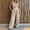 Beige, variant on 2026 New Women's Summer Vest Waistband Wide Leg Jumpsuit, Sleeveless Camisole Sports Jumpsuit(Black,S)