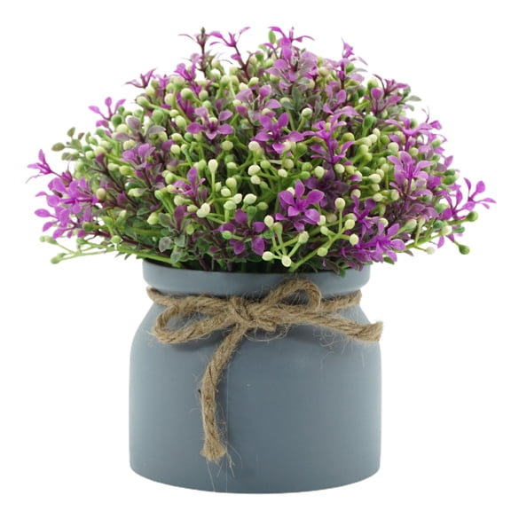 Artificial Flower Potted Plants Fake Flower in Pots Decorations for Home Bathroom Kitchen Rustic Table Centerpiece Decor
