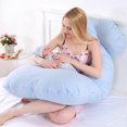 thumbnail image 3 of Cotton Pillowcase for U-Shaped Maternitys Pillow Washable Comfy Pillow Cover for Side Sleeper Pillow, 3 of 5