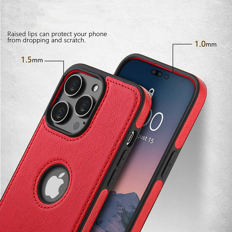 iPhone 15 Pro Max Leather Case | BandWerk | Orange | Water Resistant