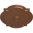 thumbnail image 3 of Ekena Millwork 21 1/4"W x 17 3/8"H x 1"P Waltz Ceiling Medallion (Fits Canopies up to 4 1/2"), Hand-Painted Polished Copper, 3 of 6