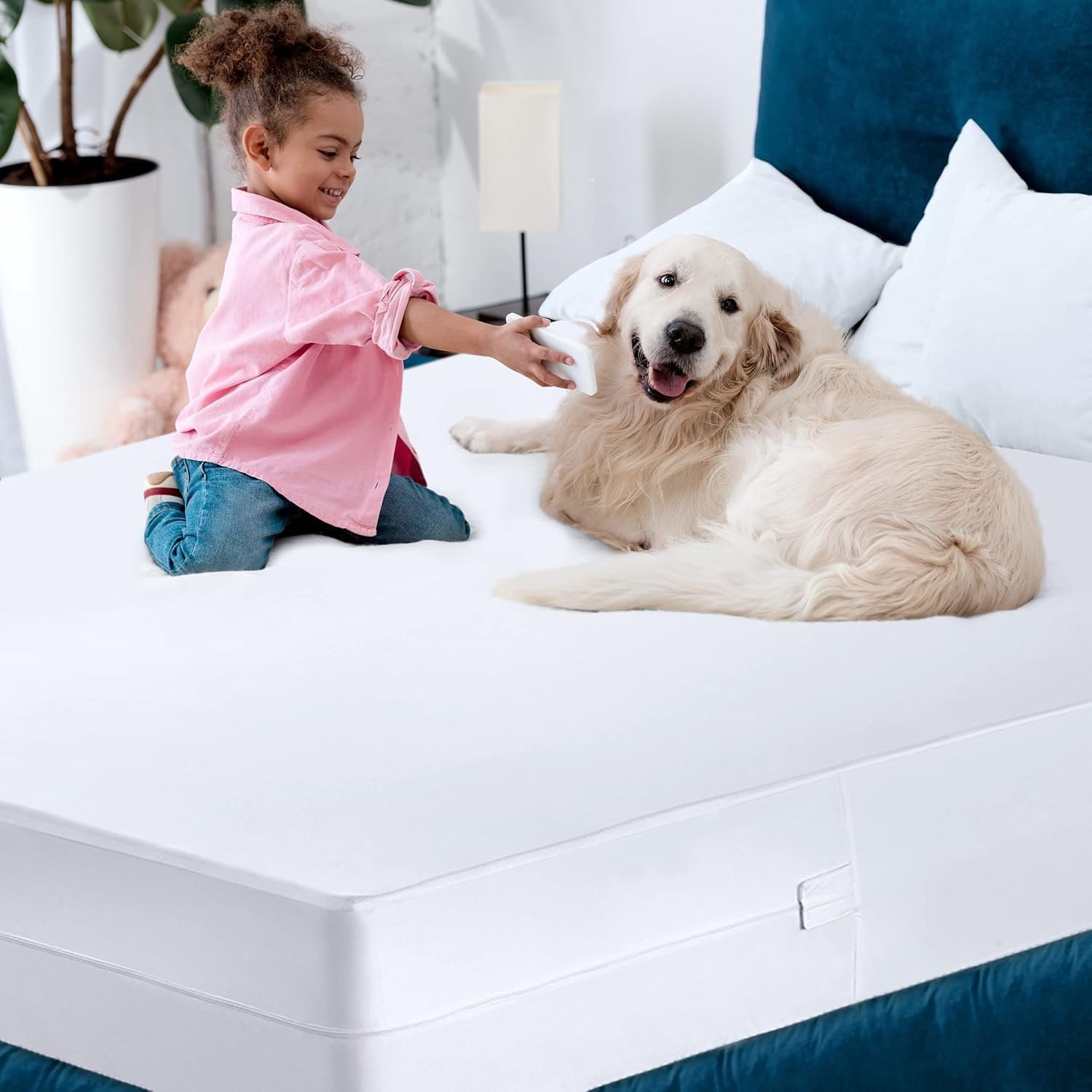 Utopia Bedding Mattress Protector Zippered Twin Size Pack of 4, 100% Waterproof Bed Bug and Dust Mite Proof Mattress Encasement, Absorbent 6 Sided Mattress Cover