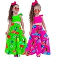 thumbnail image 7 of FLMEI 8-12T Girls Summer Skirt Sets Clothing Sets Outfit Set Clothes Vest Top + Long Skirt Girls Outfit 2Pcs Set, 7 of 7