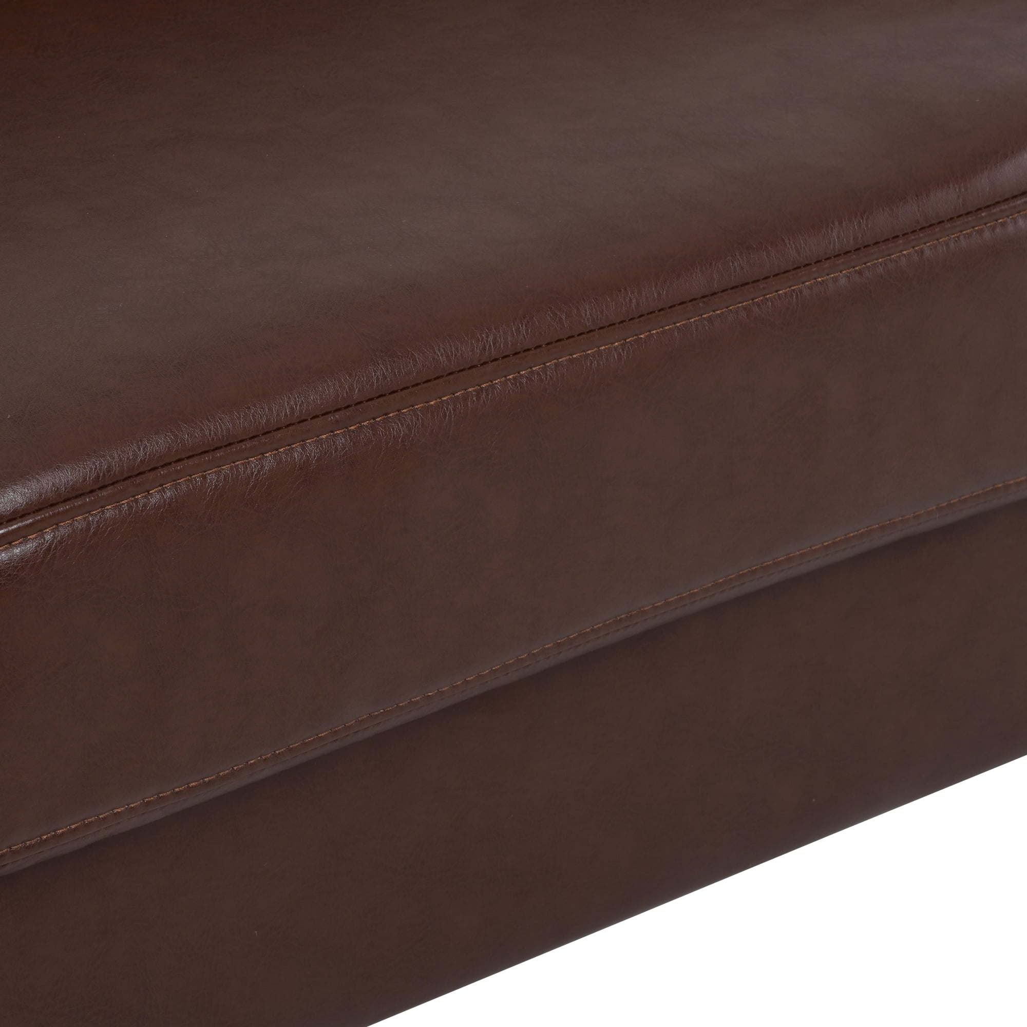 YYAo Extra Deep Filled Sofa, Upholstered Futon with Armrests and Legs for Living Room, Apartment, Brown YYAo Extra Deep Filled Sofa, Upholstered Futon with Armrests and Legs for Living Room, Apartment, Brown