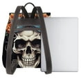 thumbnail image 3 of Sikiie Bow Flower Skull Women Genuine Leather Backpack Fashion Rucksack Daypack Leather Casual Travel Backpacks for Women, 3 of 4