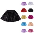 thumbnail image 4 of EnJoCho Toddler Girl Tutu Skirt Girls Skirt Sequin Pleated Skort Sparkly Min𝗂 Skirt for Girls Birthday Dance Music Concert Clothes, 4 of 4