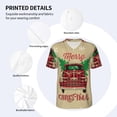 thumbnail image 3 of Lsque Christmas Vintage Red Truck Pattern Mens Polo Golf Shirts Funny Graphics Shorts Sleeve Button Shirts Baseball T-shirt-X-Large, 3 of 7