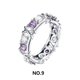 thumbnail image 5 of Sonducket Anillo de mujer, cristal cruzado, joyería decorativa para nudillos, moda elegante, exquisita decoración de mano, vacaciones Ropa, zapatos y accesorios Miscelánea Talla 9, 5 of 6