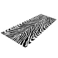 thumbnail image 4 of Digital Printe Mat Runner Rugs Abstract Diamond Modern Distressed Non Slip Runner Rug For Hallway Entry Way Floor Carpet Zebra Stripe, 4 of 7
