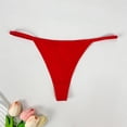 thumbnail image 2 of Xijirk Panties for Women,Seamless Thong Underwear Sporty Triangle Panties Comfortable Fit for Everyday Wear and Casual Style,Womens Underwear,Red,L, 2 of 3