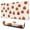White Halloween Pumpkins, variant on Long Mouse Pads for Desk,Yellow Halloween Bats Desk Mats on Top Of Desks, Desk Mouse Pad Extra Large with 3mm Non-Slip Base and Stitched Edge for Gaming,Office,Work,Home 31.5x11.8in