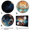 thumbnail image 3 of Designart "Mystic Dreamcatcher Dream I" Spiritual Floater Framed Canvas Art Print, 3 of 7