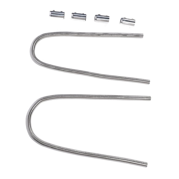 44in Radiator Hose Kit with Cap Clamp Stainless Steel Efficient Flexible Rustproof Radiator Flexible Coolant Hose Kit Universal Fit Coolant Water Hose Kit