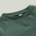 thumbnail image 5 of KEINXS Infant Girls Boys Romper Sweatshirts Solid Color Long Sleeve Crew Neck Jumpsuits Autumn Winter Baby Bodysuits, 5 of 9
