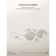 thumbnail image 3 of Gafas de Sol TIJN Olisa Retro Ovaladas Polarizadas UV400 Beige/Azul Claro, 3 of 6