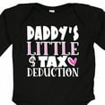 thumbnail image 4 of Inktastic Daddy's Little Tax Deduction Pink Hearts Boys or Girls Long Sleeve Baby Bodysuit, 4 of 5
