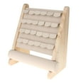 thumbnail image 1 of Wooden Ear Stud Holder Dangle Ear Stand Display Rack, Poratble Jewelry Stand Display Holder Rack , 12.60x11.02inch StyleA-2, 1 of 8
