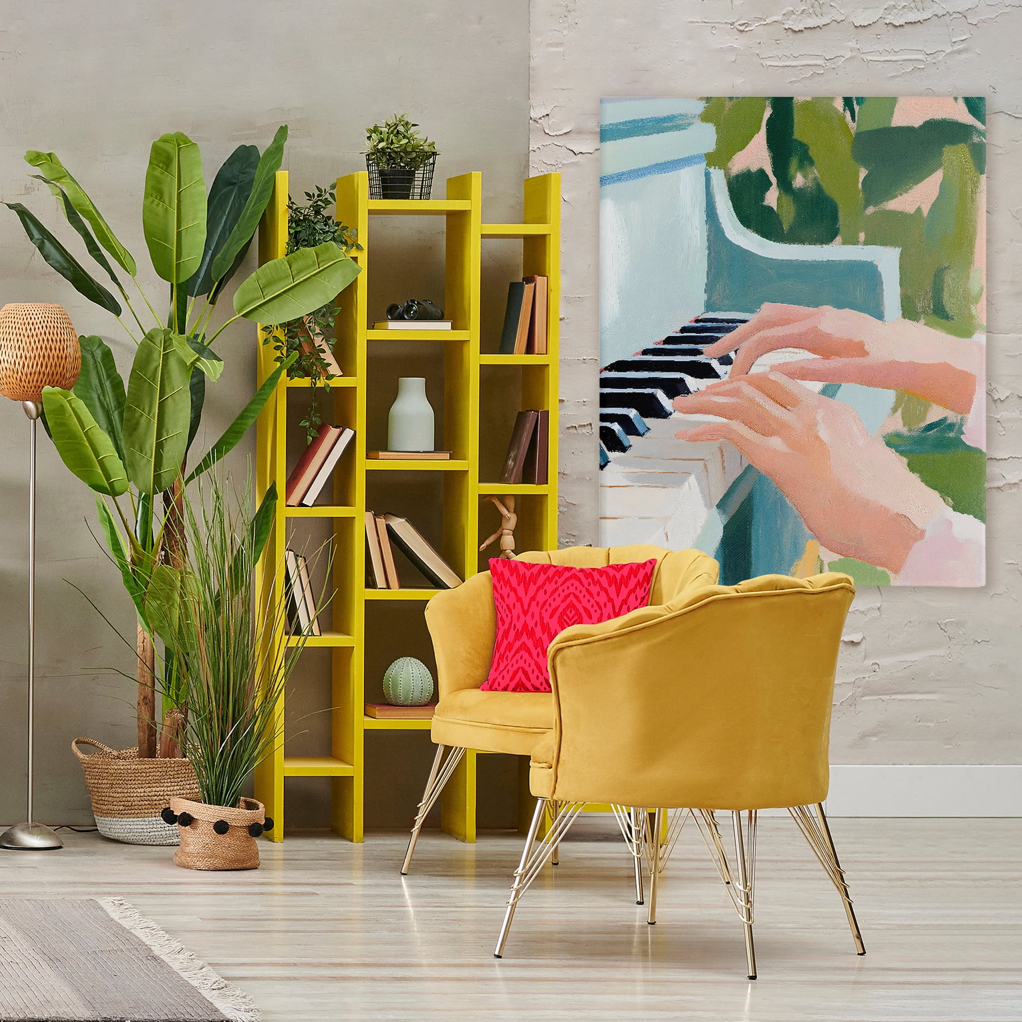 Stupell Industries Piano Hands in Sunlit Space Canvas Wall Art, design by The Prints Vibe
