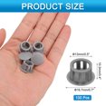 thumbnail image 2 of 100 piezas de tapones de agujero de plástico de nailon, tapones de agujero de tornillo redondo de 1/2" (13mm) para muebles de cocina color gris oscuro, 2 of 7