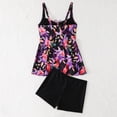thumbnail image 6 of Neewe Women's Tankini Bathing Suit 2 Piece Tummy Control Swimsuit Scallop Trim Tankini Top with Bottom, 6 of 9