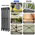 thumbnail image 5 of COBIZI 10x30 Heavy Duty Pop-up Canopy Tent with Adjustable Height, Waterproof and Instant Outdoor Shelter, Event Canopy for Beach,Party,Camping Includes 4 Sandbags and Wheeled Bag,Khaki, 5 of 9