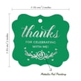 thumbnail image 7 of Inkdotpot Pack Of 50 Thanks For Celebrating With Me Birthday Paper Tags DIY Craft Bracket Shape Real Silver Foil Hang Tags, 7 of 7
