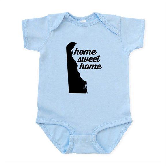 CafePress - Delaware Home Sweet Home Baby Light Bodysuit - Baby Light Bodysuit, Size Newborn - 24 Months