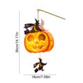 thumbnail image 3 of Lilixerw Halloween Pumpkin Lantern Decoration, Hanging Projection Light Kit with Witch Figure Accent, for Indoor Wall, Window and Party Setup, 14.17x7.09 inch, 3 of 6