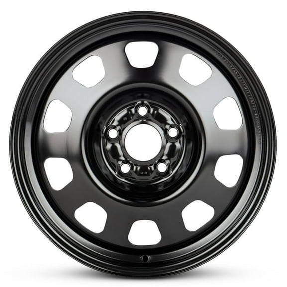 New OEM Replacement Wheel 17x6.5 in for 2001-2006 Dodge Stratus Painted Black 17 inch Steel Rim