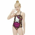 thumbnail image 4 of Hello Kitty Girls One Piece Swimsuits Hawaiian Summer Swimwear Beach Bathing Suit Outfits, 4 of 7