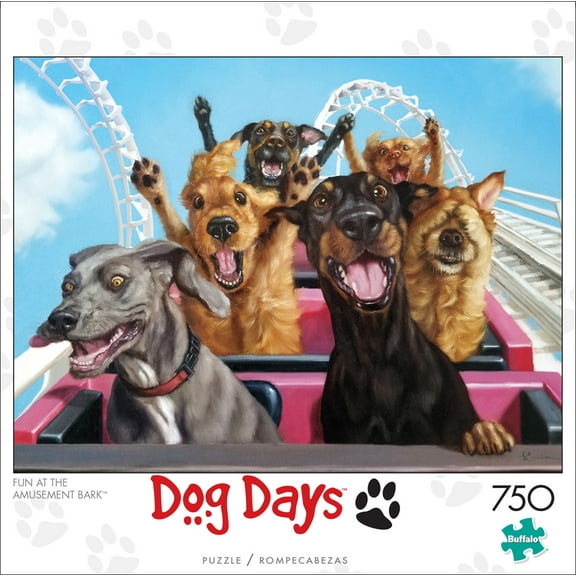 Buffalo Games - Dog Days - Fun at the Amusement Bark - 750 Piece Jigsaw Puzzle