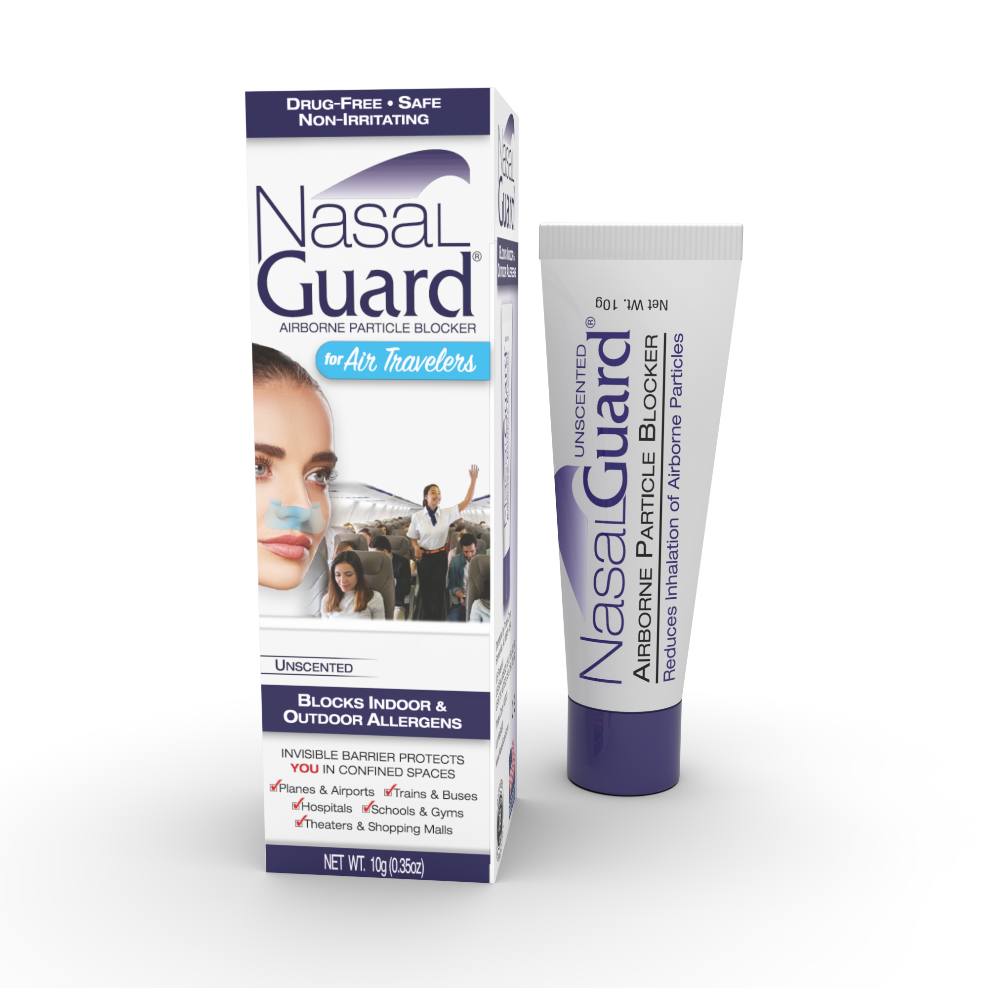 NasalGuard Air Travelers Nasal Gel, Fast Acting Allergen Blocker