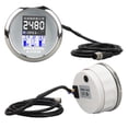 thumbnail image 1 of 85MM Tachometer Gauge Water Temp Fuel Level Oil Pressure Voltmeter Boat Tachometer for NMEA2000 J1939 Protocol DC9 to 32V Tach Gauge Water Temperature Gauge for RV Yacht Car, 1 of 7