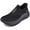 Black, variant on SUYSTEX Mens Slip in Free up Hands Shoes Wide Toe Box Arch Support Orthopedic Walking Sneakers Cushioned Thick Zero Drop Sole Metatarsal Pads Athletic Shoes