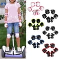 thumbnail image 2 of Cabina Home Kids Sport Knee Pads and Elbow Pads with Wrist Guards Protective Gear Set for Skating Rollerblading Skateboard BMX Scooter Cycling, Red, 2 of 6