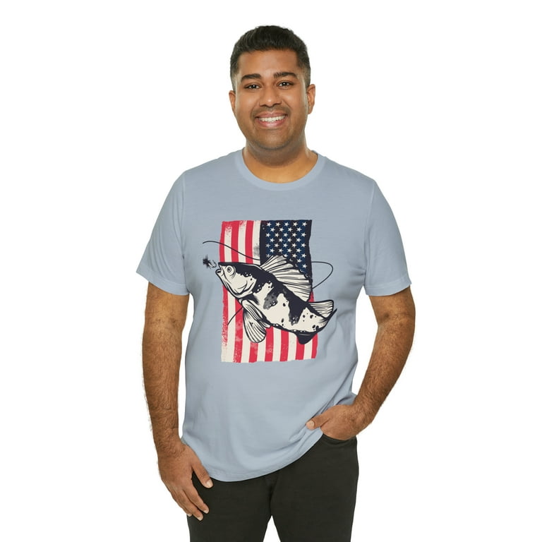 Men's Fishing Patriotic Fly Fishing Shirt 